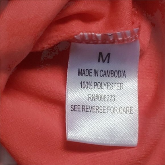 BCG Pink and White Short Sleeve Quarter Zip Athletic T Shirt sz M - Picture 9 of 11